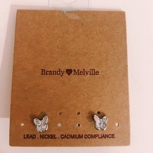 Brandy Melville Pack -Earrings, Scrunchie, Sticker